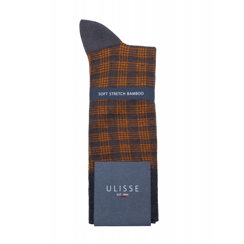 Ulisse Socks - Ανδρική Κάλτσα με Σχέδιο Plaid από Bamboo Ulisse Socks - Ανδρική Κάλτσα με Σχέδιο Plaid από Bamboo