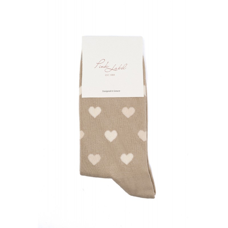 Pink Label - Γυναικείες Κάλτσες από Bamboo με Σχέδιο Hearts Pink Label - Γυναικείες Κάλτσες από Bamboo με Σχέδιο Hearts