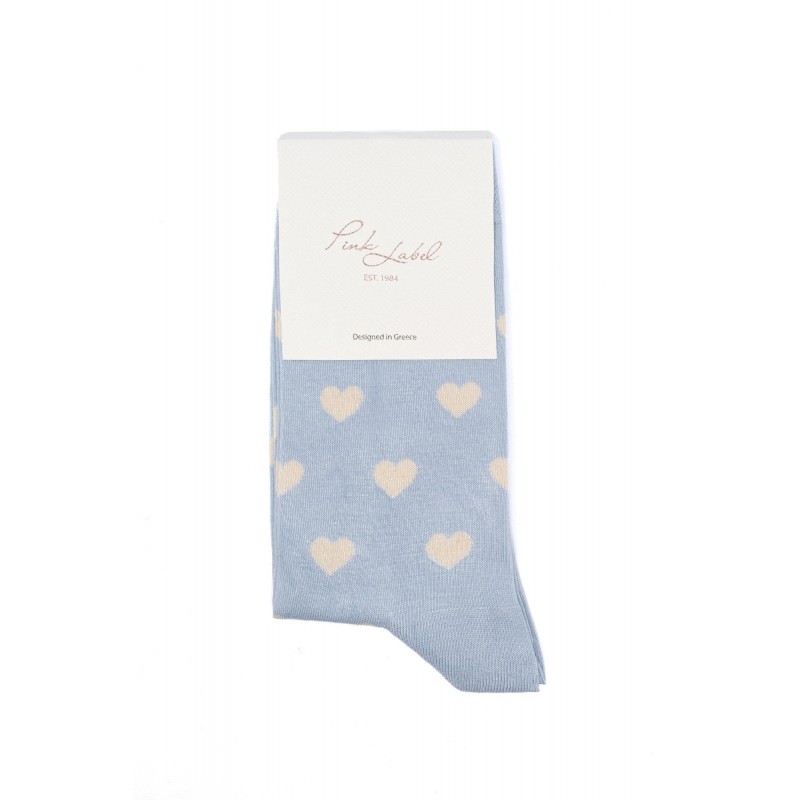 Pink Label - Γυναικείες Κάλτσες από Bamboo με Σχέδιο Hearts Pink Label - Γυναικείες Κάλτσες από Bamboo με Σχέδιο Hearts