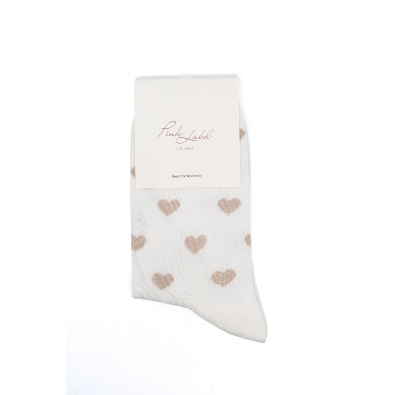 Pink Label - Γυναικείες Κάλτσες από Bamboo με Σχέδιο Hearts Pink Label - Γυναικείες Κάλτσες από Bamboo με Σχέδιο Hearts