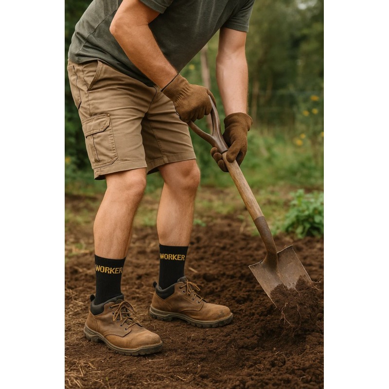 GIANVAGLIA - Ανδρικές Βαμβακερές Κάλτσες Εργασίας - Σετ 5 Ζεύγη