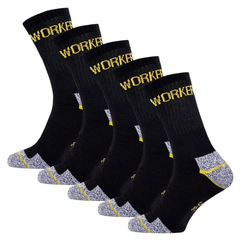 GIANVAGLIA - Ανδρικές Βαμβακερές Κάλτσες Εργασίας - Σετ 5 Ζεύγη