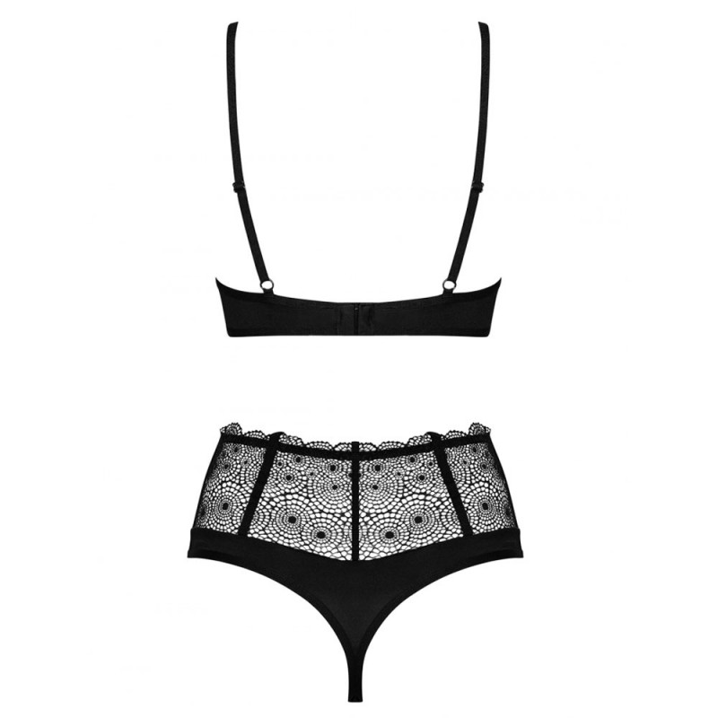 Obsessive - Sharlotte Set Underwire Bra and High Waisted Panties