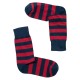 THE BUS - Unisex Κάλτσες Fashion Stripes Μπλε Κόκκινο