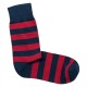 THE BUS - Unisex Κάλτσες Fashion Stripes Μπλε Κόκκινο