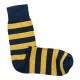 THE BUS - Unisex Κάλτσες Fashion Stripes Μπλε Κίτρινο
