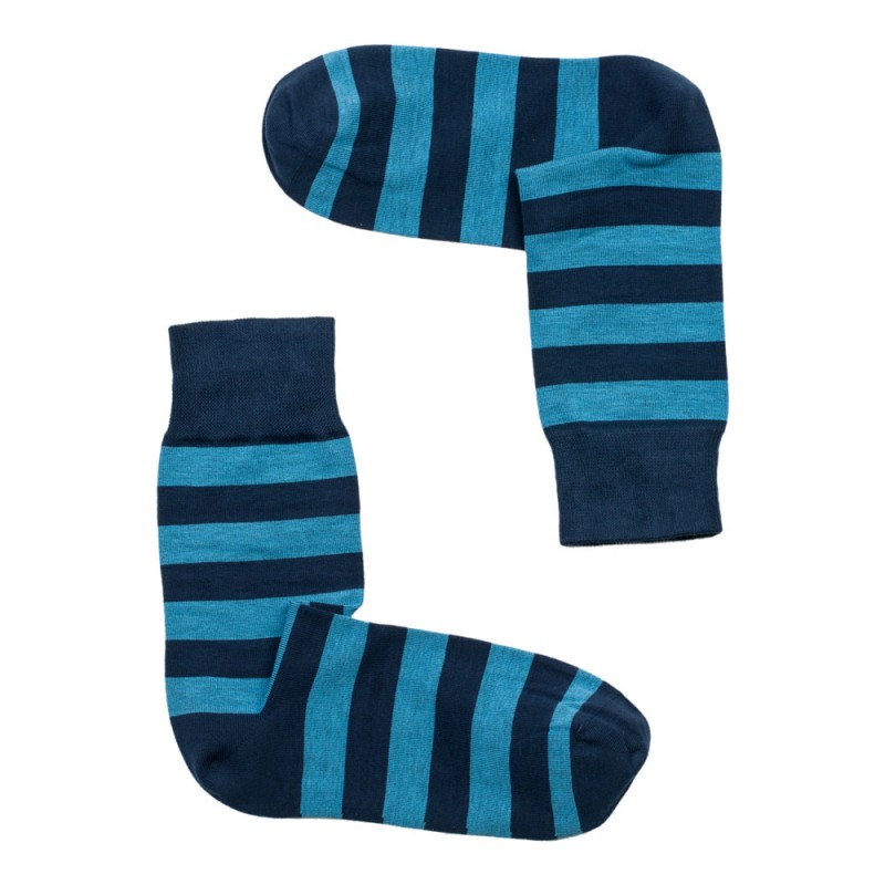 THE BUS - Unisex Κάλτσες Fashion Stripes Μπλε Σιέλ