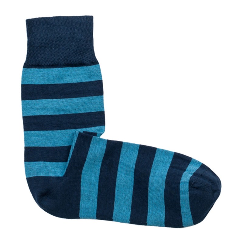 THE BUS - Unisex Κάλτσες Fashion Stripes Μπλε Σιέλ