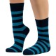 THE BUS - Unisex Κάλτσες Fashion Stripes Μπλε Σιέλ