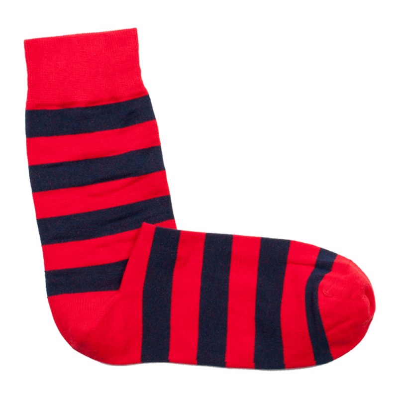 THE BUS - Unisex Κάλτσες Fashion Stripes Κόκκινο Μπλε