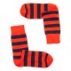 THE BUS - Unisex Κάλτσες Fashion Stripes Πορτοκαλί Μπλε