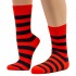 THE BUS - Unisex Κάλτσες Fashion Stripes Πορτοκαλί Μπλε