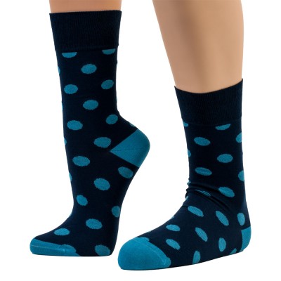 THE BUS - Unisex Κάλτσες Fashion Dots Μπλε Σιέλ