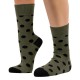 THE BUS - Unisex Κάλτσες Fashion Dots Χακί Μαύρο