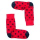 THE BUS - Unisex Κάλτσες Fashion Dots Κόκκινο Μπλε