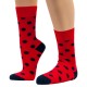 THE BUS - Unisex Κάλτσες Fashion Dots Κόκκινο Μπλε