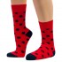 THE BUS - Unisex Κάλτσες Fashion Dots Κόκκινο Μπλε