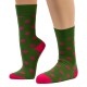 THE BUS - Unisex Κάλτσες Fashion Dots Πράσινο Ροζ