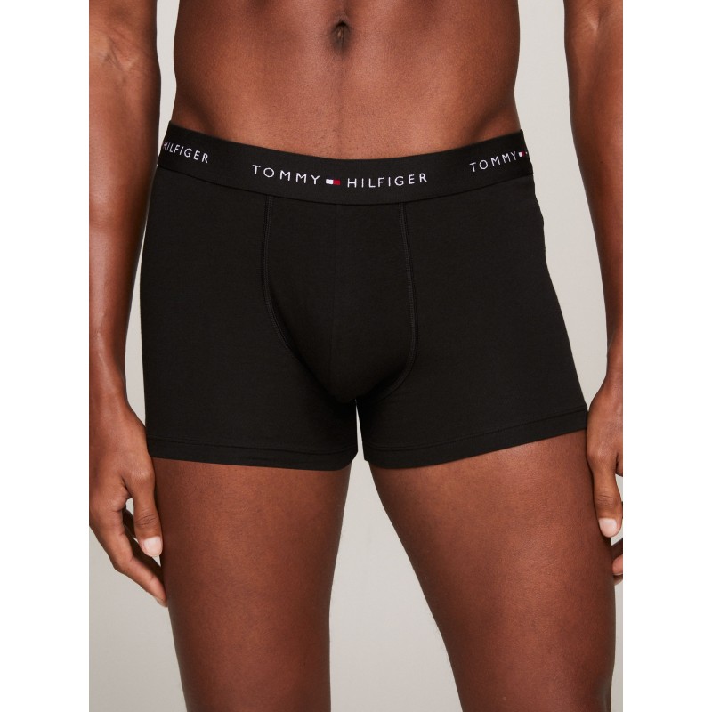 Tommy Hilfiger - Ανδρικά Μπόξερ Signature Essential Logo Waistband 3-PACK Trunks Tommy Hilfiger - Ανδρικά Μπόξερ Signature Essential Logo Waistband 3-PACK Trunks