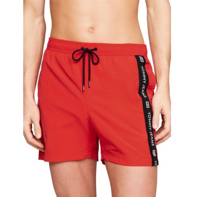 Tommy Hilfiger - Ανδρικό Μαγιό Logo Side Tape Mid Lenght Swim Trunk