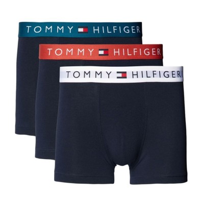 Tommy Hilfiger - Ανδρικά Μπόξερ TH Original Logo Waistband 3-PACK Trunks