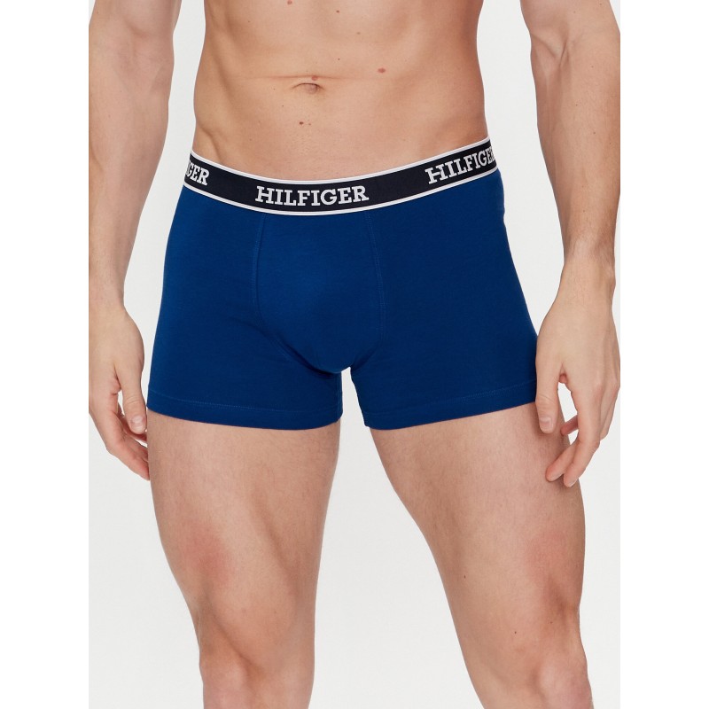 Tommy Hilfiger - Ανδρικά Μπόξερ Logo Waistband 3-PACK Trunks Συσκευασία 3 Τεμαχίων Tommy Hilfiger - Ανδρικά Μπόξερ Logo Waistband 3-PACK Trunks Συσκευασία 3 Τεμαχίων