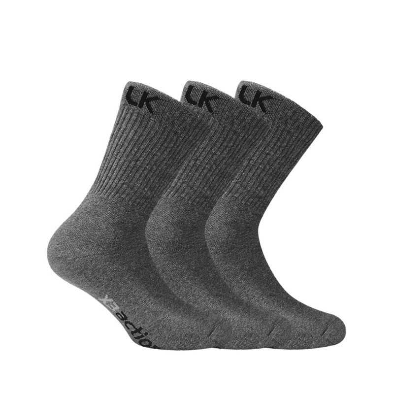 Walk - X3 In Action - Ανδρικές Βαμβακερές Αθλητικές Κάλτσες Πετσετέ - Σετ 3 Ζεύγη