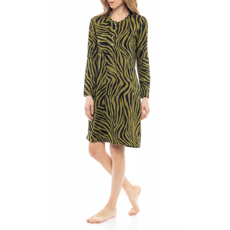 Pink Label - Γυναικείο Νυχτικό με Πατιλέτα - Zebra