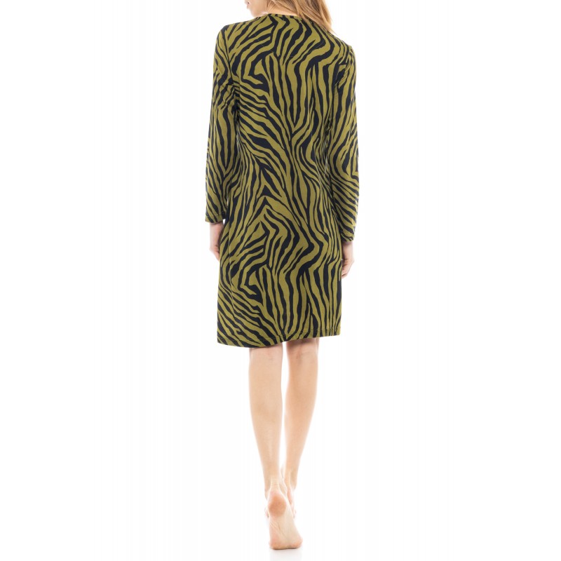 Pink Label - Γυναικείο Νυχτικό με Πατιλέτα - Zebra