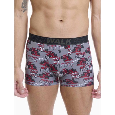WALK - Ανδρικό Βαμβακερό Boxer με Σχέδιο WALK - Ανδρικό Βαμβακερό Boxer με Σχέδιο