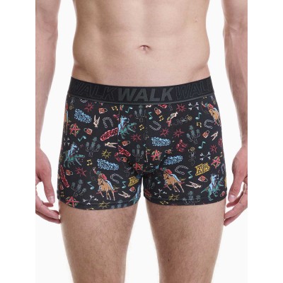 WALK - Ανδρικό Βαμβακερό Boxer με Σχέδιο