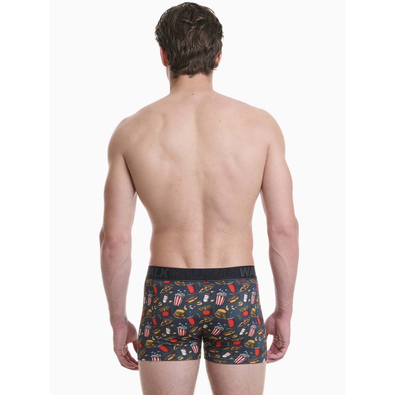 WALK - Ανδρικό Βαμβακερό Boxer με Σχέδιο WALK - Ανδρικό Βαμβακερό Boxer με Σχέδιο