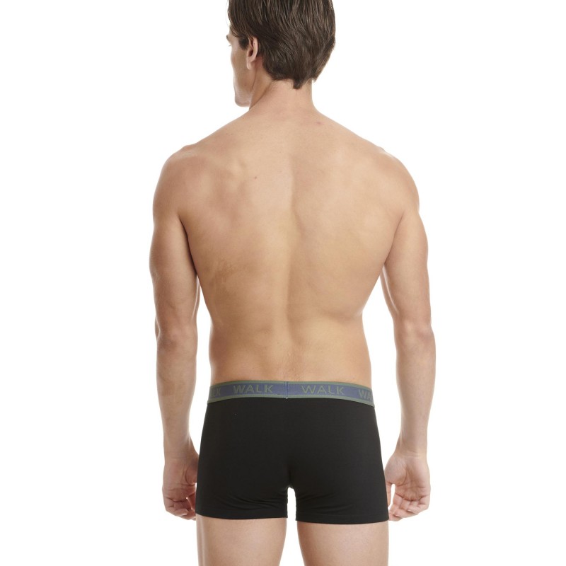 WALK - Ανδρικά Βαμβακερά Boxer με Εξωτερικές Ραφές Σετ 2ΤΕΜ