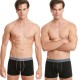WALK - Ανδρικά Βαμβακερά Boxer με Εξωτερικές Ραφές Σετ 2ΤΕΜ