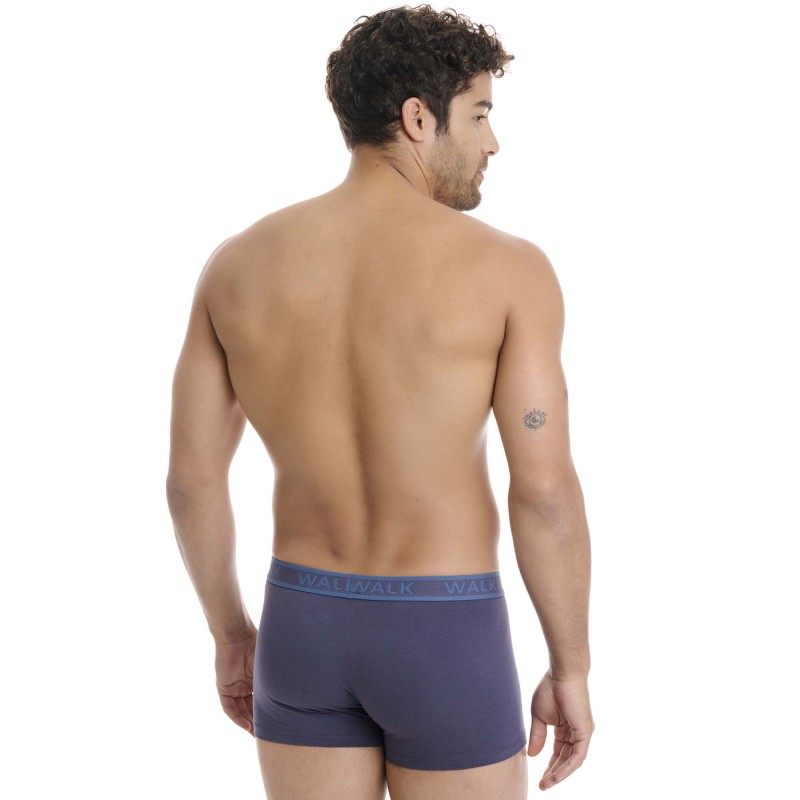 WALK - Ανδρικά Βαμβακερά Boxer με Εξωτερικές Ραφές Σετ 2ΤΕΜ