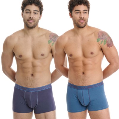 WALK - Ανδρικά Βαμβακερά Boxer Σετ 2ΤΕΜ