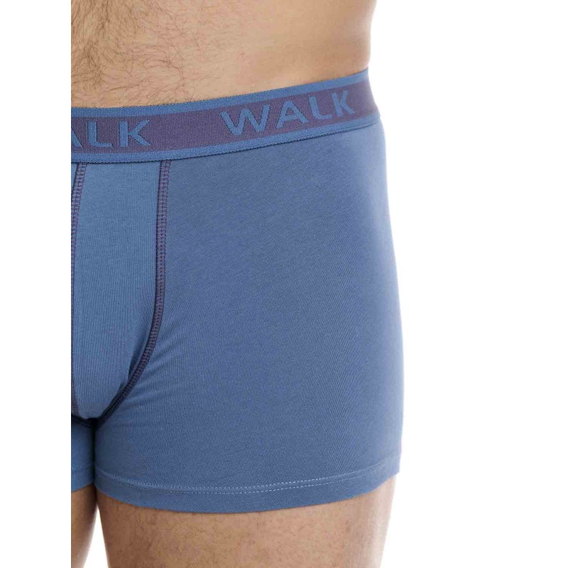 WALK - Ανδρικά Βαμβακερά Boxer με Εξωτερικές Ραφές Σετ 2ΤΕΜ