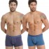WALK - Ανδρικά Βαμβακερά Boxer με Εξωτερικές Ραφές Σετ 2ΤΕΜ