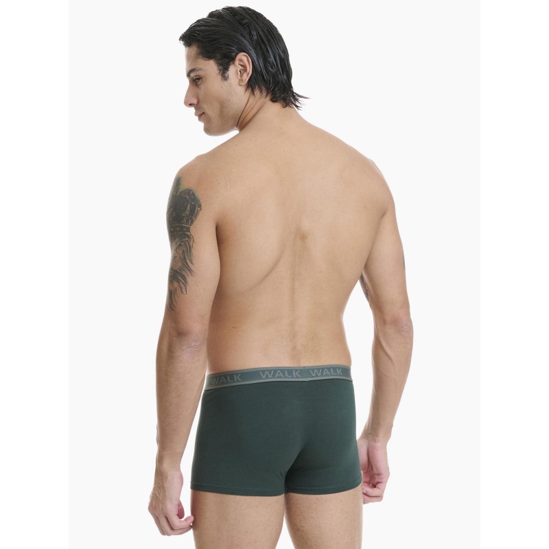 WALK - Ανδρικά Βαμβακερά Boxer με Εξωτερικές Ραφές Σετ 2ΤΕΜ
