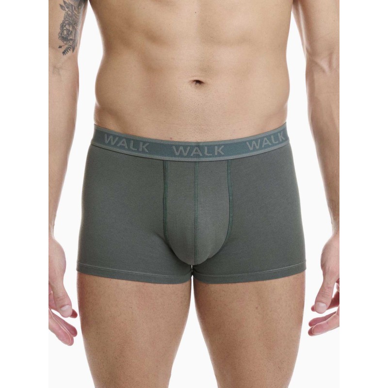 WALK - Ανδρικά Βαμβακερά Boxer με Εξωτερικές Ραφές Σετ 2ΤΕΜ