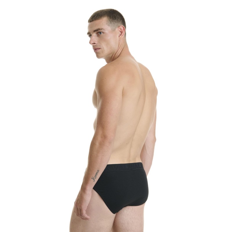 WALK - Ανδρικά Βαμβακερά Σλιπ με Ανάγλυφο Λάστιχο - Σετ 2ΤΕΜ