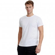 WALK Men's Βαμβακερό Loose Fit T-Shirt Λαιμόκοψη