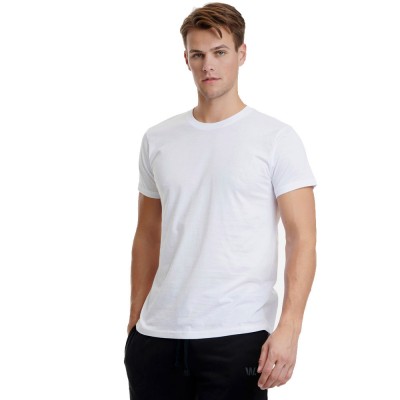 WALK Men's Βαμβακερό Loose Fit T-Shirt Λαιμόκοψη