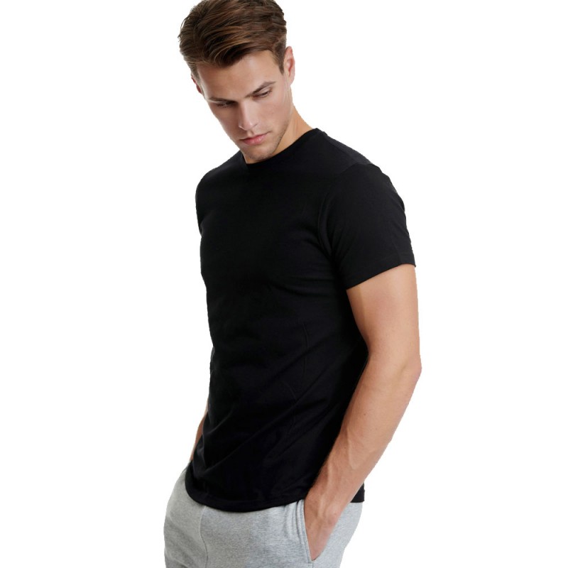 WALK Men's Βαμβακερό Loose Fit T-Shirt Λαιμόκοψη