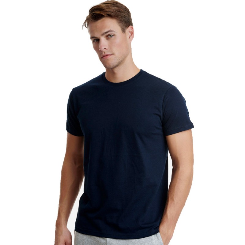 WALK Men's Βαμβακερό Loose Fit T-Shirt Λαιμόκοψη