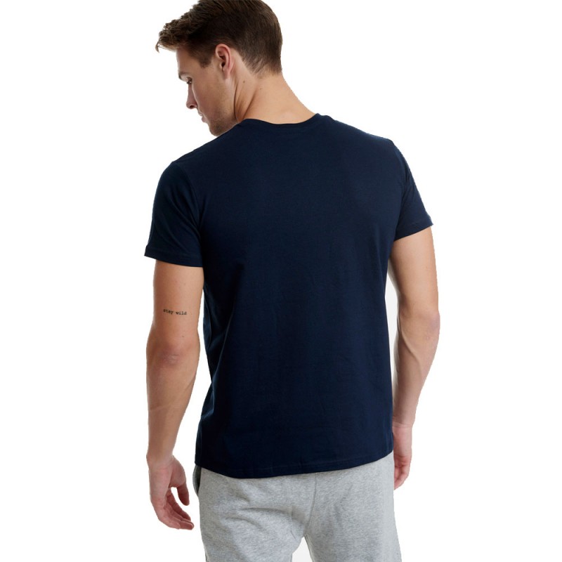 WALK Men's Βαμβακερό Loose Fit T-Shirt Λαιμόκοψη
