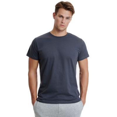 WALK Men's Βαμβακερό Loose Fit T-Shirt Λαιμόκοψη