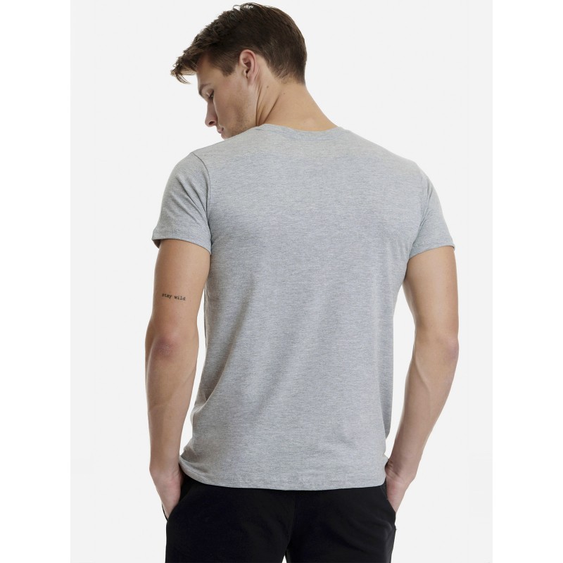 WALK Men's Βαμβακερό Loose Fit T-Shirt Λαιμόκοψη