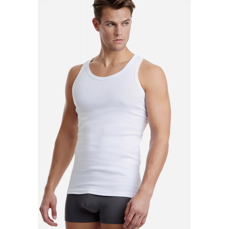 WALK Ανδρική Φανέλα Τιράντα 100% Βαμβάκι - 2 Τεμάχια