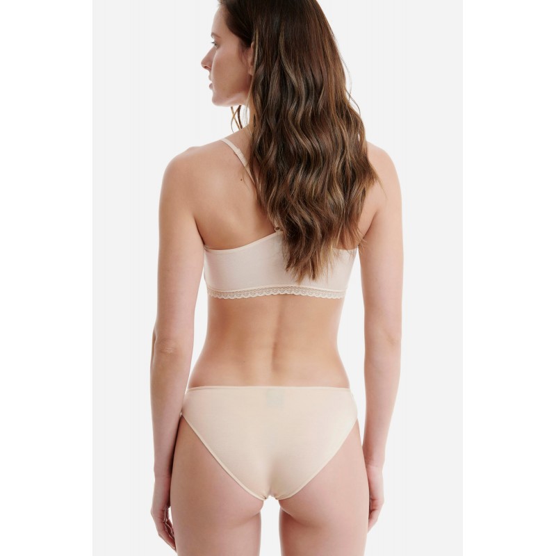 WALK - Γυναικείο Slip Bamboo Μονόχρωμο Σετ 2 Τεμαχίων